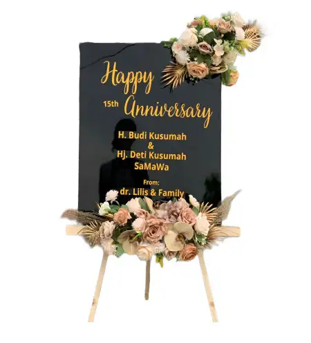 Papan Bunga Akrilik Berbek